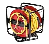 WELDINGER Schlauchaufroller 30 m mit Druckluftschlauch Gummi-PVC gelb 6 x12 mm -40 bis 65°C