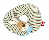 SIGIKID 40834 Nackenkissen Semmel Bunny Mädchen und Jungen Nackenhörnchen empfohlen ab 1 Jahr blau/beige, 25 x 6 x 25