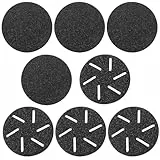 ECSiNG 8-teiliges Ersatz Schleifkopf Fußpflegewerkzeug, Kompatibel mit Asiaark, Elektrischer Fuß Hornhaut Entferner Pediküre Werkzeuge, ABS-Kunststoff, Körnung 100 Und Körnung 60