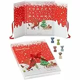 Adventskalender mit feinen Schokoladentrüffeln | 25 Tartufo dolce von Antica Torroneria Piemontese im Weihnachtskalender | 5 Sorten edle Trüffel Pralinen | Schokoladen Geschenk für Weihnachten