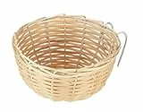 KERBL Kanariennest aus Bambus (Exotennest Bambus, 10 x 10 x 5 cm Vogelhaus) 83121