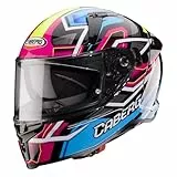CABERG Avalon X Brama Integralhelm M in blau/rosa/gelb/schwarz