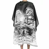 YUYTE Friseurumhang, Friseur Cape, Friseur Kap Friseur, Friseur Wasserdichte Schürze Schneiden Salon Haarschnitt Cape Kleid Antistatischer Friseur Mantel 150 * 135Cm
