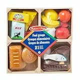 Melissa & Doug - Lebensmittelset aus Holz für die Kinderküche,, 21-teiliges Spielküchen- und Kaufladen-Zubehör, Für Kinder ab 2 Jahren