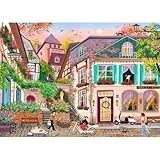 HUADADA Puzzle 1000 Teile-Puzzle 1000 Teile Erwachsene, Klassische Puzzle Geschenk-Eine ruhige Stadt