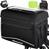 GXCROR 8L Fahrradtasche,Lenkertasche Fahrrad,Fahrradtasche Lenker,Mit Lenkeradapter,Touchscreen,Schultergurt,Fahrradtaschen,Fahrrad Tasche Fahrradkorb Vorne Ebike