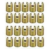 20 Stück Selbstschneidende Gewindeeinsätze M5x0.8 innen M8x1.0 außen 10mm Länge aus verzinktem Stahl für Gewindereparatur Schraubeneinsatz Buchse