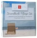 MR. DEKO® Strandkorb Pflege- und Reinigungsset für Hartholz Strandkörbe | Politur - Holz - Teak - Mahagoni - Schmutz - Lebensdauer | Pflegeöl & Kunststoffreiniger | Geflecht Reiniger