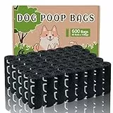 AiTodos® 600 Stück Hundekotbeutel, Schwarz, Geeignet zum Verlassen des Hauses, Kotbeutel für Hunde - 30 * 21,5 cm, Polyethylen-Material, Tragbar - Hunde Kotbeutel (40 Rollen, 15 pro Rolle)