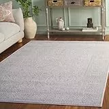 SAFAVIEH Zeitgenössische Teppich für Wohnzimmer, Esszimmer, Schlafzimmer - Reflection Collection, Kurzer Flor, Creme und Elfenbein, 152 X 229 cm