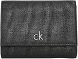 Calvin Klein Damen Geldbörse Daily Medium Trifold Klein, Schwarz (Ck Black), Einheitsgröße