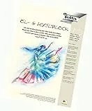 folia 8363 - Öl- und Acrylmalblock, 290g/qm, DIN A3, 10 Blatt - Qualitätspapier geeignet für Acrylfarben, Öl- und Pastellkreiden, Weiß