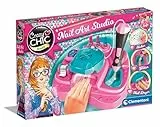 Clementoni Crazy Chic Superstar Nageldesign - Nagelstudio für Kinder ab 6 Jahren - Inkl. Nagellacke, Sticker, Glitzer & Nageltrockner 18730