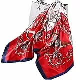 Ecroon Schal Kopftücher Halstuch Elegante Schal Frauen Elegant Seidenschal Business Seidentuch Scarf Bandana Taschentuch Ansatz Handgelenk Verpackungs