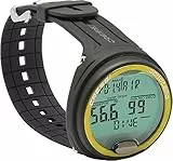 Cressi Professioneller Unterwasser-Handgelenkcomputer für Eintauchen in Air/Nitrox und Apnoe, Schwarz/Gelb, Einheitsgröße, Erwachsene Unisex