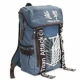 CoolChange Rucksack mit Aufklärungstrupp Wappen für Attack on Titan Fans | Blau