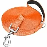 X XBEN Schleppleine 3M für Hunde, Schleppleine mit Bequemen Handschlaufe, Reflektierend Hundeleine mit Metallhaken