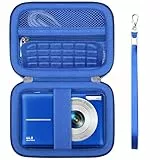 Supmay Tragetasche für VAHOIALD/für CAMKORY/für YiFuar/für FAYIBUY Digitalkamera 1080P Fotokamera, Speicherhalter Reisetasche mit Mesh Tasche für Batterie, USB-Kabel, SD-Karte, Blau
