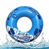 Schwimming Ring Erwachsene,Schwimmring mit Griff für Erwachsene,DOLYUU Dauerhafter Aufblasbarer Pool Schwimmen,Schwimmtiere für Den Pool,Schwimmring Röhre Für Party(Blau).