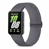 TUCOMO Elastische Nylon Armband Kompatibel mit Samsung Galaxy Fit 3, Loop Dehnbare Ersatzarmband Uhrenarmband für Samsung Galaxy Fit 3 SM-R390 Herren Damen