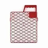 Schuller Eh'Klar Kunststoff Abstreifgitter Drop PVC 22x26cm 40421,Rot