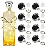 Diealles Shine Flaschenlichter, 8 Stück LED Flaschenlichterkette Korken, 2M 20LED Solar Lichterkette Aussen Klein, Flaschenbeleuchtung für Flaschen DIY Deko