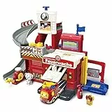 Vtech TUT TUT Baby Flitzer - Feuerwache – Interaktives Feuerwehr-Spielset mit beweglichen Elementen, Melodien und Liedern und TUT TUT Baby Flitzer Feuerwehrauto – Für Kinder von 1-5 Jahren