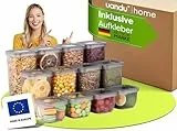 uandu Vorratsdosen mit Deckel Luftdicht | Aufbewahrungsbox Küche | Aufbewahrung & Organisation | Vorratsdosen Set | BPA Frei | Küchen Organizer | 12er Vorratsbehälter Set | Küchenzubehör | Vorratsdose