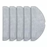 Rrochio 5 Wischtücher für roborock Q7 L5+, Saugroboter Zubehör für roborock Q7 M5, Q7 M5+, Q7 L5 Reinigungspad Original Wischmopp Ersatzteile Mopptuch Auswaschbarer