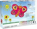 KREUL 42752 - Window Color Fenstermalfarben Set, 10 x 80 ml Farben in Malflaschen, inkl. schwarze Konturenfarbe & Nachtleuchtfarbe, für Kinder, Folien, Glasperlen und Motivvorlagen