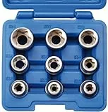 SW-Stahl Industrie-Steckschlüsseleinsätze, E-Profil, Chrom-Vanadium, 04435L