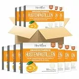 Herbion Naturals Lutschtabletten mit natürlichem Orangengeschmack, Nahrungsergänzungsmittel, Packung mit 48 Kartons (18 Lutschtabletten pro Karton)