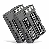 CELLONIC, Akku für Kamera, kompatibel mit Nikon EN-EL3e, D90, D80, D700, D50, D200, D300 (7.4V, 1600mAh) 2 Stück