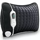 sinnlein Heizkissen elektrisch mit Füllung 100W für Rücken Schulter Nacken Bauch | Wärmekissen mit 3 Temperaturstufen & Abschaltautomatik (Anthrazit)