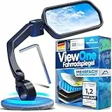 NEXTCOVER® Fahrradspiegel für Lenker [rechts] mit ProVision-Echtglas I fest sitzender Fahrrad Rückspiegel I Spiegel rechts I Rückspiegel Fahrrad I Ebike I EScooter I Fahrradspiegel E Bike