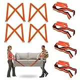 Tragegurte Umzug 4 Stück Tragegurt,Tragegurte Umzug Kit Tragegurt für 2 Personen,Transportgurt,Mehrzweck Umzugshilfe Möbeltragegurte,Shoulder Dolly,Geeignet für Mobile Möbel