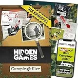 Hidden Games Tatort - Campingkiller - Deutsch - Realistisches Krimispiel, spannendes Detektivspiel, Escape Room Spiel