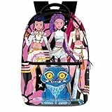 UBBY Demon Hunters 3D gedruckter Kinderschulrucksack für Schüler 41x30x14cm (16 Zoll) Cute Stil Schulrucksack kinderrucksäcke für Teenager & Kinder Büchertaschen, Kinderschultasche (Schwarz)