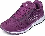 WHITIN Laufschuhe Damen Leicht Hallenschuhe Lila Walkingschuhe Frauen Joggingschuhe Turnschuhe Straßenlaufschuhe Fitnessstudio Sneakers Fitness Schuhe Violett Größe 39