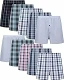 JupiterSecret Herren Boxershorts Baumwolle Unterhosen Männer 6er und 10er Pack Große Amerikanische Boxershorts, L