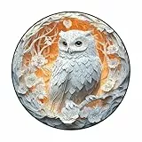 Eulenrätsel für Erwachsene - Holzpuzzle mit komplizierten Stücken, lebendiger Wald -Eulen -Design | Herausfordernder Hirnteaser für Erwachsene, einzigartiges Tier Puzzlegeschenk, dekorative Puzzle -Ku