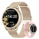 RifePhi Damen Smartwatch 1.32 | Fitness Tracker & SpO2 Messung | IP67 Wasserdicht Schlafanalyse + Anruffunktion | Sportuhr mit Schrittzähler & Herzfrequenzmesser Kompatibel mit iPhone/Android