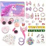 Adventskalender 2025 Mädchen, Einhorn Weihnachtskalender kinder, 24-tägige Weihnachts-Countdown-Box, 24 Überraschungen Spielzeug Weihnachten Schmuck Geschenk für Kinder Mädchen