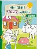 Mein kleines Sticker-Malbuch. Bauernhof / Ausmalen und Stickern für Kinder ab 4 Jahren / Mit niedlichen Bauernhof-Motiven und vielen bunten Stickern: ... Kinder ab 4 Jahren (Malbücher und -blöcke)