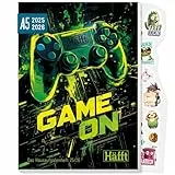 Häfft® Original Hausaufgabenheft 2025/2026 A5 'Game On' ultimativer Schülerkalender, Schülerplaner - nachhaltig & klimafreundlich
