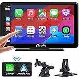Carpuride C3 Wireless Carplay & Android Auto Autoradio, Tragbares 7 Zoll HD Touchscreen Auto Stereo Empfänger mit AirPlay Link Spiegeln,Bluetooth,Navigation,Siri,FM/AUX.