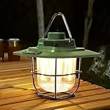 LED Campinglampe Aufladbar Dimmbar Vintage Wasserdicht Campinglaterne Akku Campingleuchte Laterne Campinglicht für Camping Wandern Notfall Angeln Stromausfällen