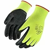 BWOLF PAVALAN 12 Paar Handschuhe Arbeitshandschuhe Herren Arbeitshandschuhe Damen Mechaniker Handschuhe Herren Montagehandschuhe mit robuster Latex Beschichtung (1 paar,11)