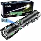 Fsiviim Taschenlampe Led Aufladbar, 1,000,000 Lumen Led Taschenlampe Extrem Hell, Taktische Starke Taschenlampen, Zoom Einstellbar, 5 Modi, Geeignet Für Camping