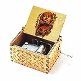 Cuzit Jack Sparrow Bunte hölzerne Spieluhr Handkurbel Fluch der Karibik farbige Spieluhr Davy Jones Medaillon Themenholz Spieluhr